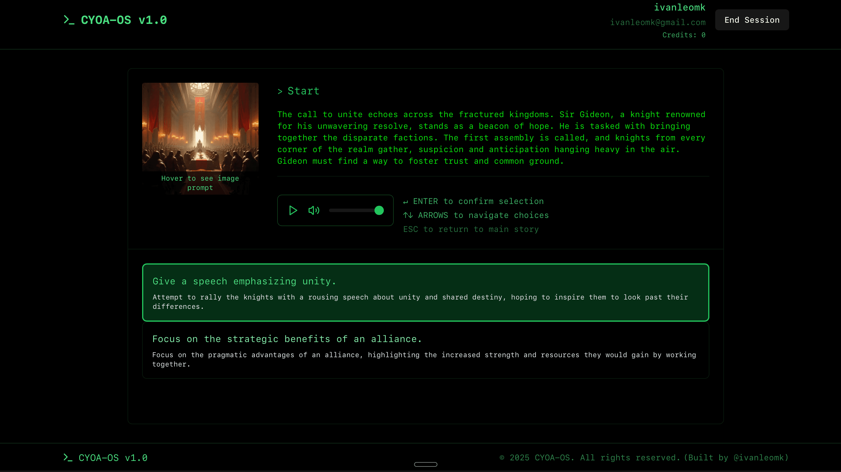 From Prompt to Adventures : Creating games with LLMs and Restate's durable functions