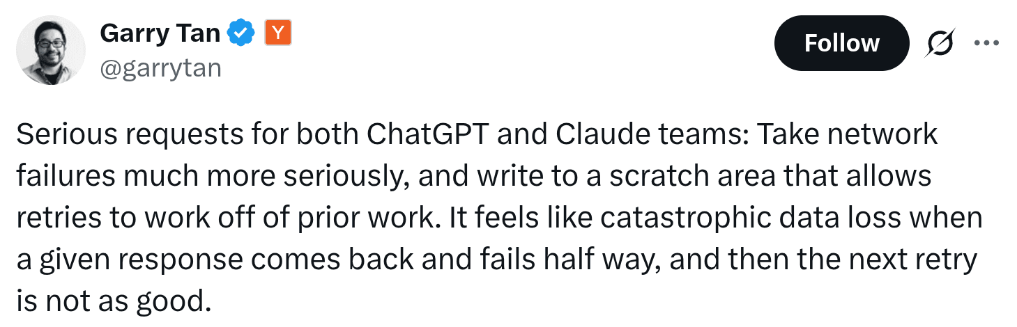 Tweet by Garry Tan